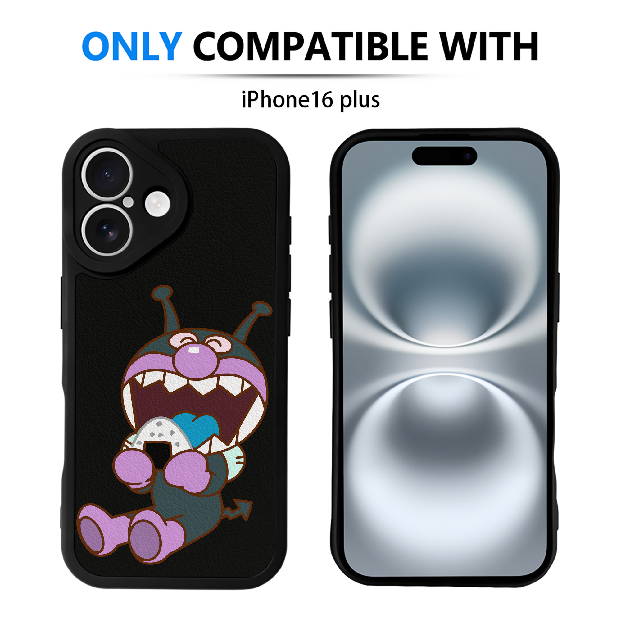 （画像用） アンパンマン Anpanman 【iPhone 16シリーズ対応】シリコンスマホケース（レザー調） 材質：シリコン